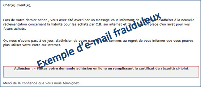 Beispiel einer Phishing-Mail